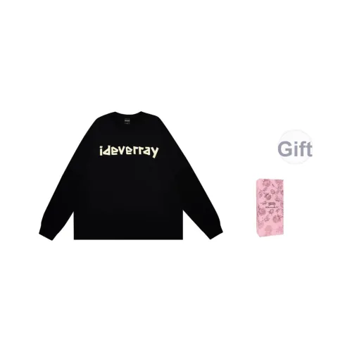 IDEVERRAY Длинный рукав Т-рубашка Унисекс