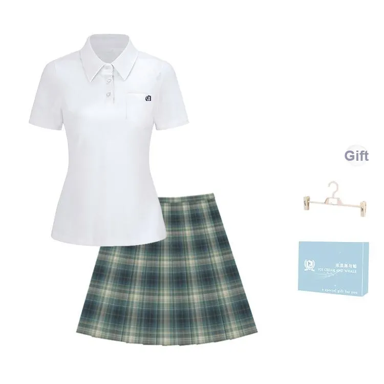 Ice Cream And Whale Summer Skirt Set Women's Gift Box Set-0