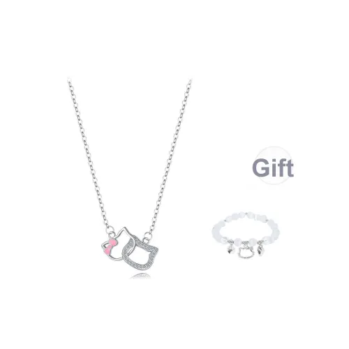 MUYAN Титановое стальное ажурное ожерелье с кошкой женское