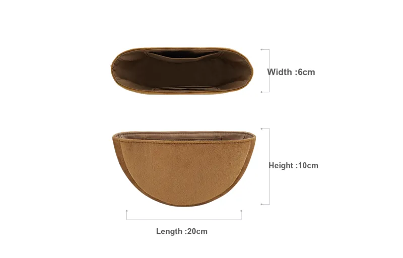 Lan Bao Fan Sherpa Storage Classification Bag Liner Original Velvet Edition Accessories Single Purchase Unisex Brown-2