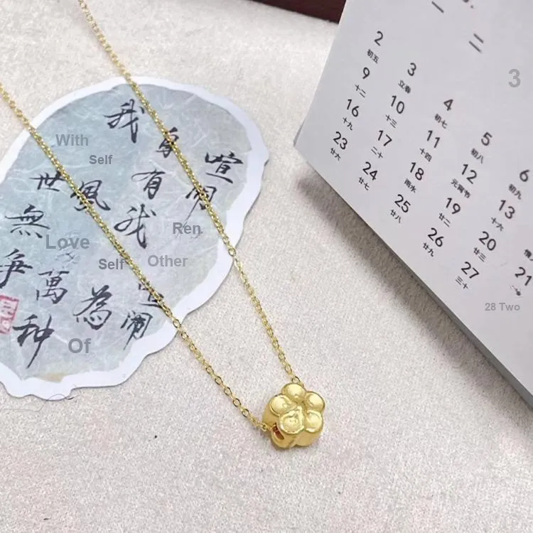 Chongqing Gold Store S999 Fine Silver Necklaces Women's-1