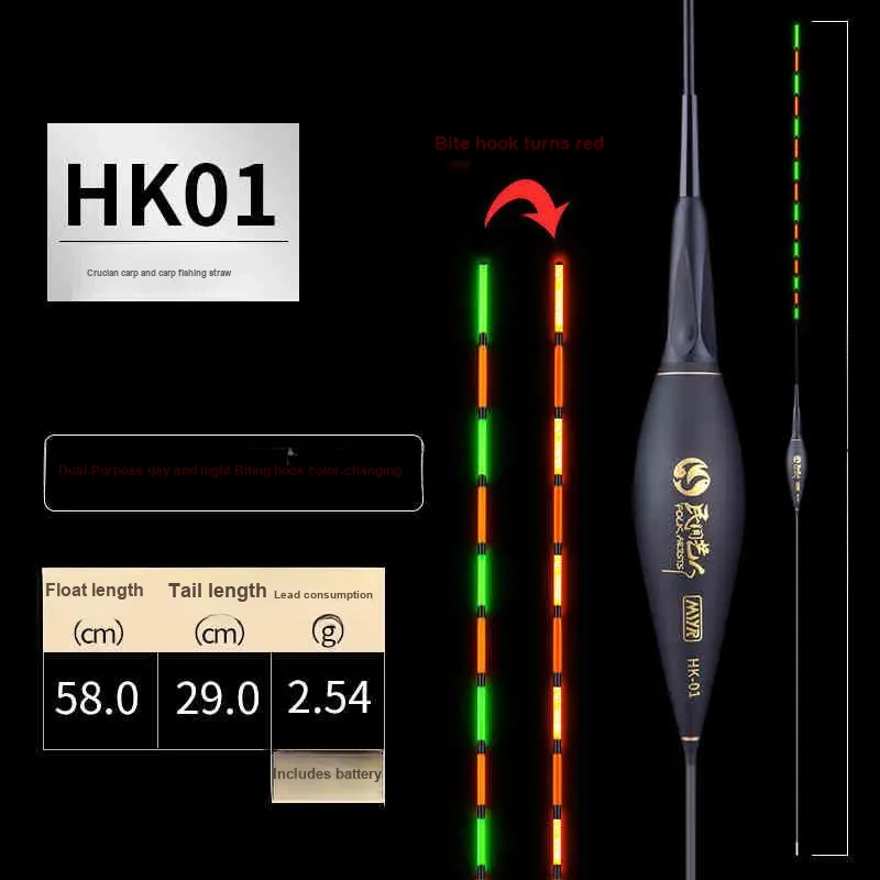 Folk Artists Floats Fishing Composite Material Luminous Drift-8