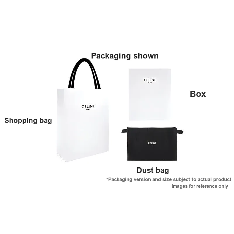 CELINE Triomphe Suede Calfskin Travel Bag Men's Black-4