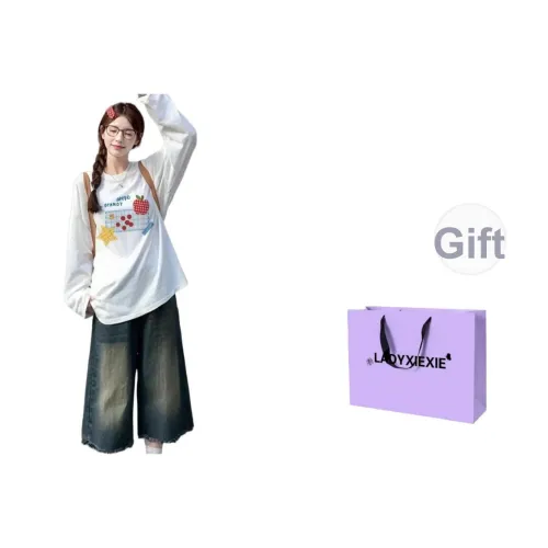 LADYXIEXIE Т-рубашка с оборванным рукавом унисекс