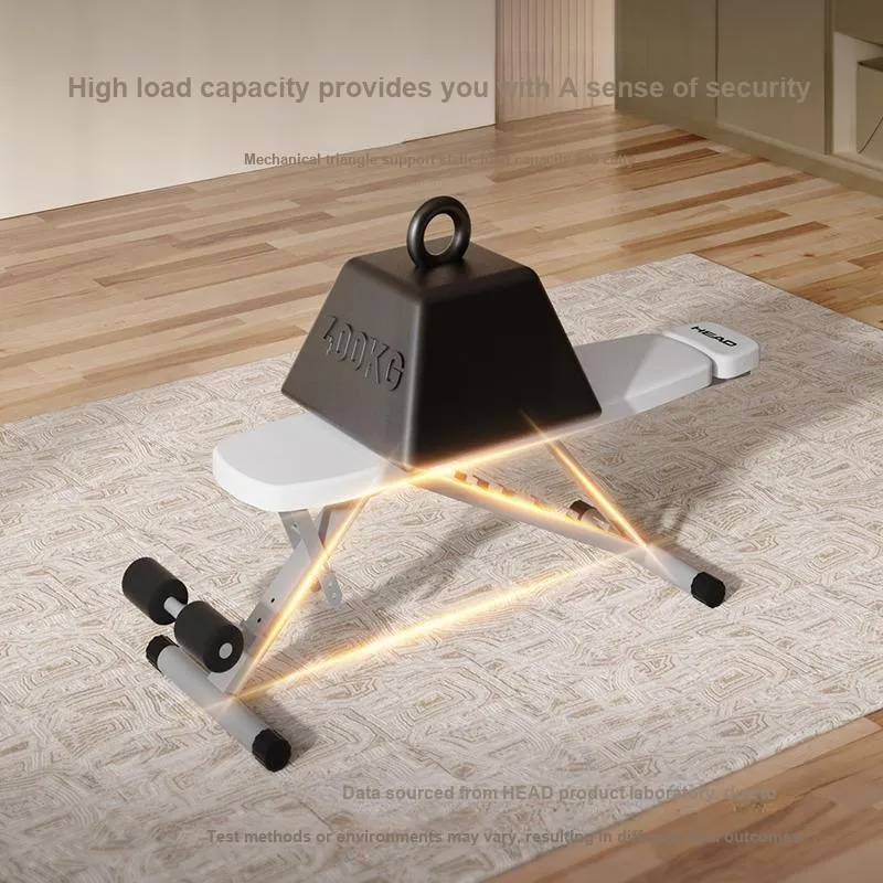HEAD Dumbbell Benches Home Use Multifunction Adjustable No Installation Required Unisex Sit Up Bench With Leg Extension-37