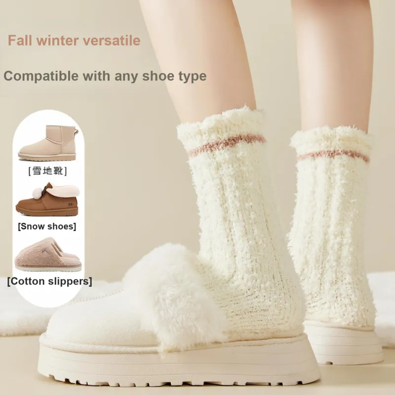 MIIOW Mid Calf Socks Women's 5 Pack-6