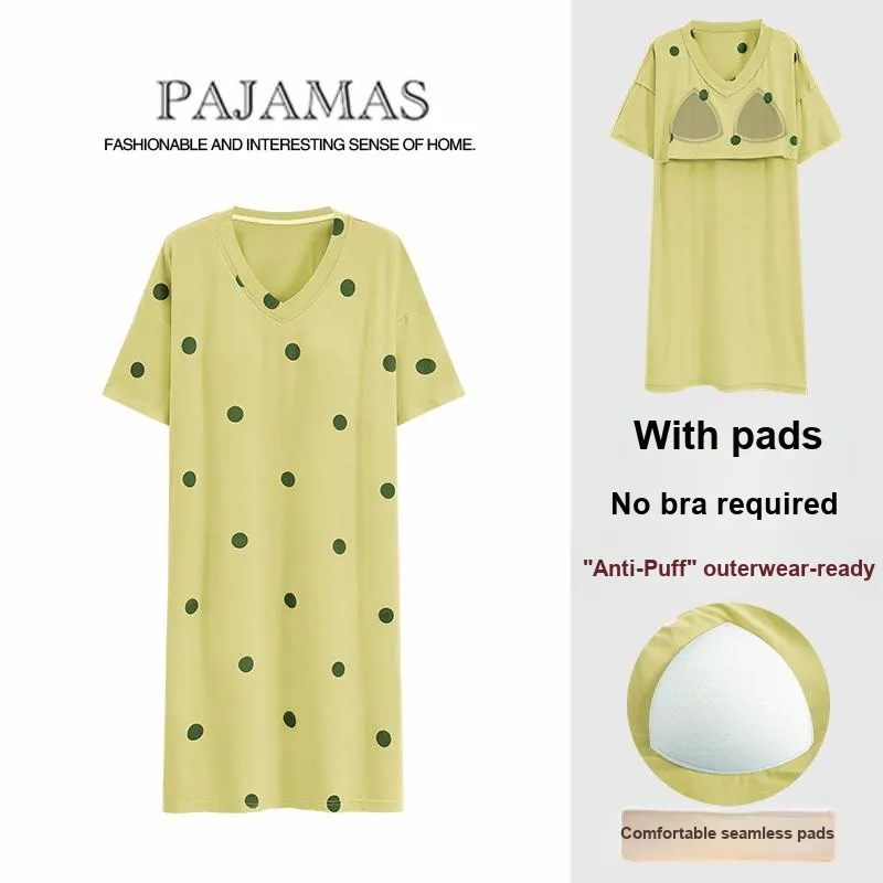 The Story Of The Flower Season Nightgown Women's Lemon-1