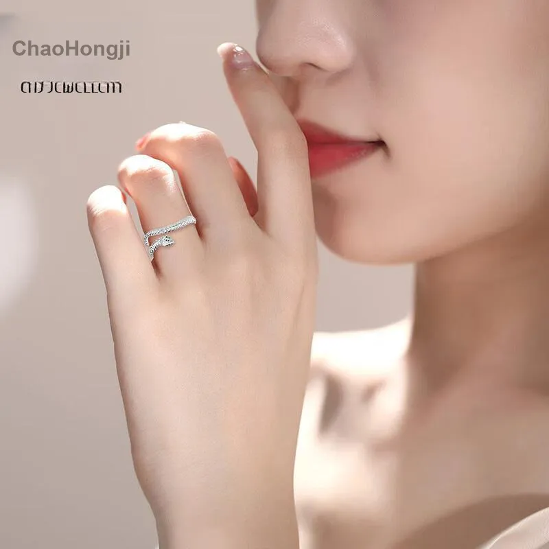 CHAOHONGJI 999 Fine Silver Rings Women's-3
