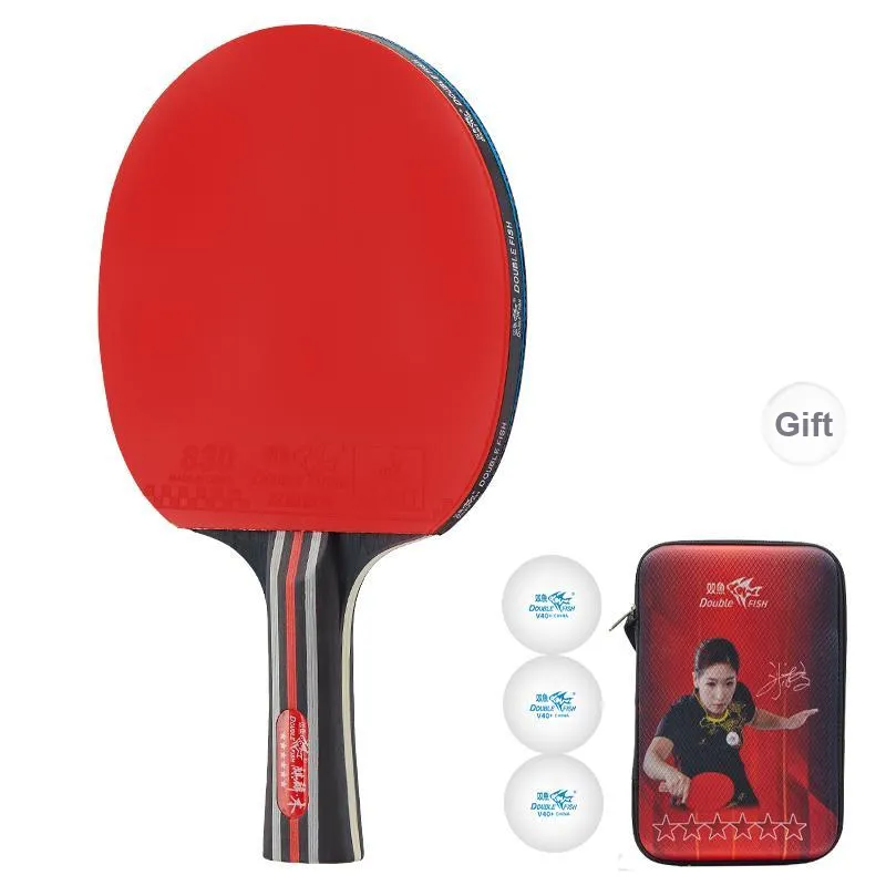 DOUBLEFISH Ping Pong Paddles Unisex Maple Wood Base-69