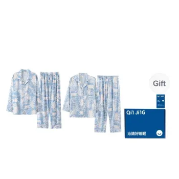 Qin Jing Pajama Set Unisex Royal Blue