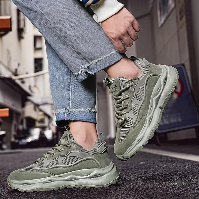 OFFER-AITR Anti-Slip And Wear-Resistant Height Increasing Low-Top Chunky Sneakers Unisex-5