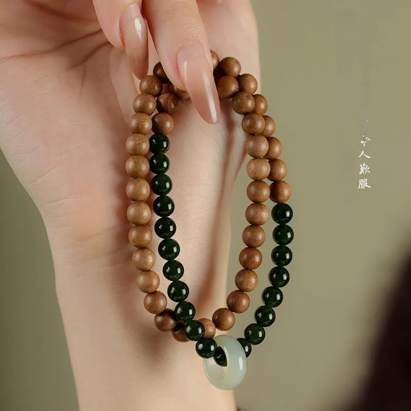 SHUZHUO Ice Glutinous Jadeite Bracelets Unisex-5