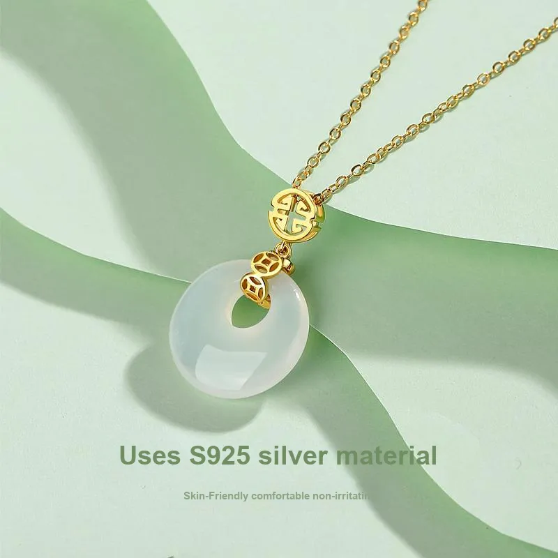 KADER Chalcedony Necklaces Women's-4
