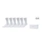 Milk White Blue Box+6 Pack (White-Thigh-High Socks)