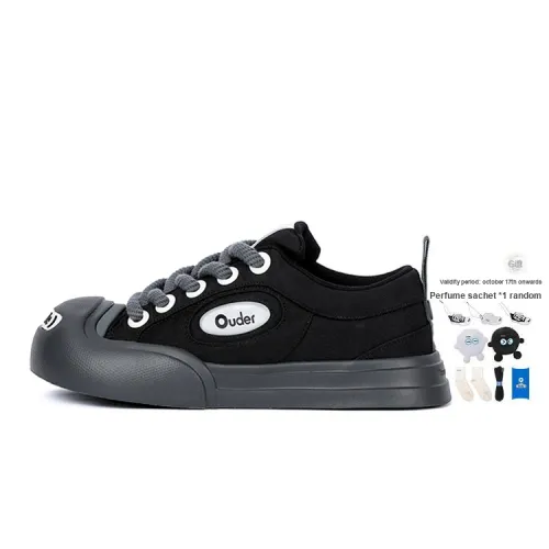 Ouder Smiler Skateboard Shoes Unisex Low-Top Black/Dark Gray