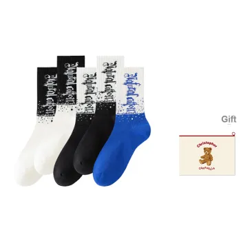 Caramella Mid Calf Socks Men's Shopping Bag Combo Set