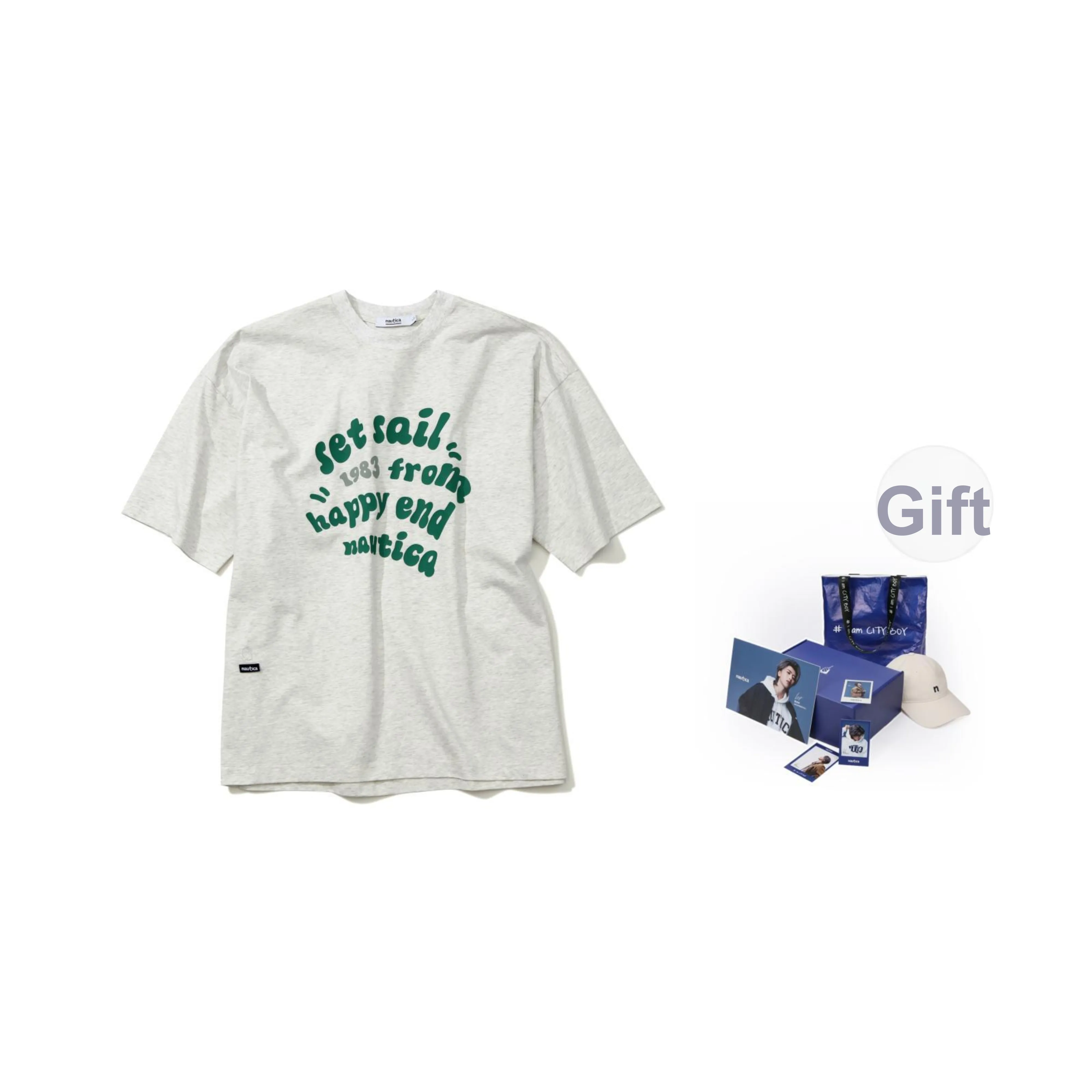 Nautica White Sail T-Shirt Мужская