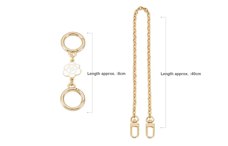 GUYI Metal Bag Accessory Bag Strap Women's Gold Tone-61