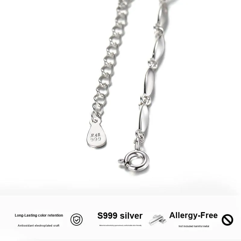AITAO 999 Fine Silver Pure Silver Bracelets Women's-2