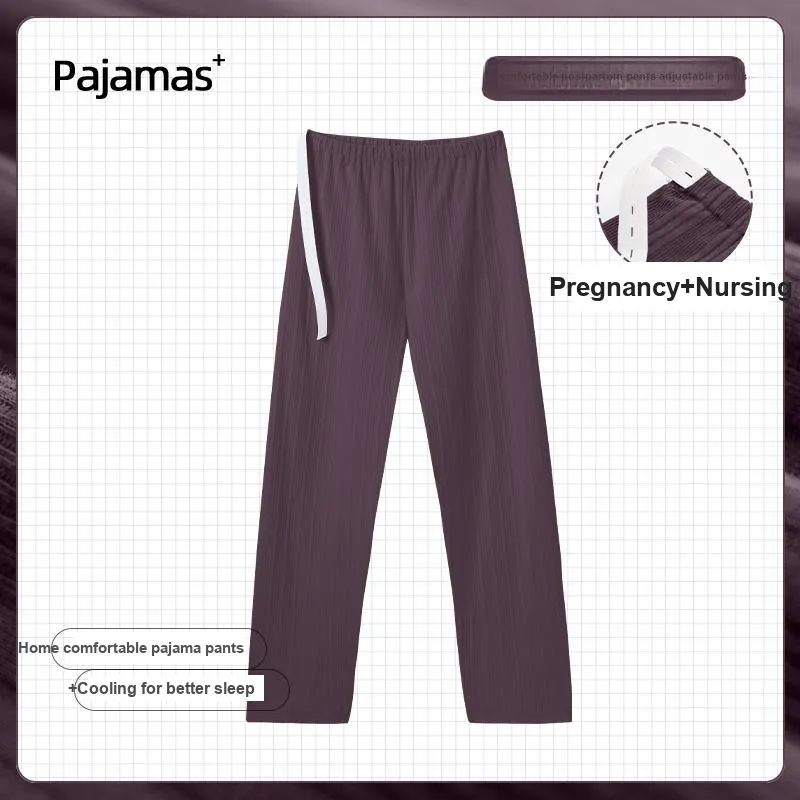 MADALLO Pajama Pants Women's Deep Taro Purple-4
