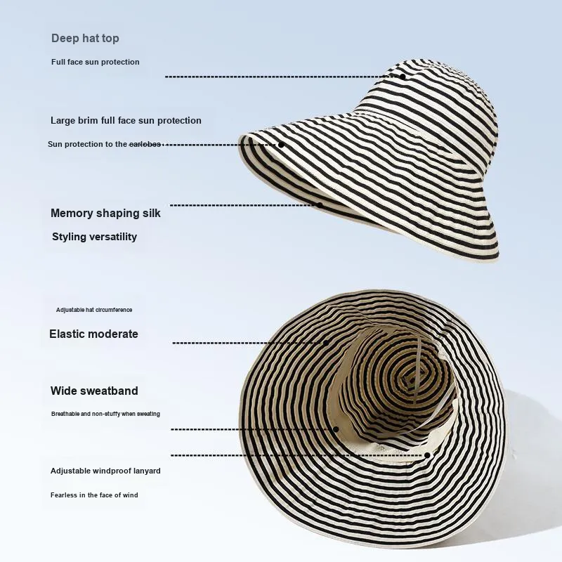 YUZHAOLIN Lightweight Sun Protection Hats Women's-3