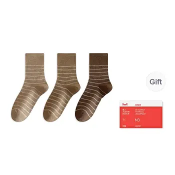 MIIOW Mid Calf Socks Women's Shopping Bag Combo Set