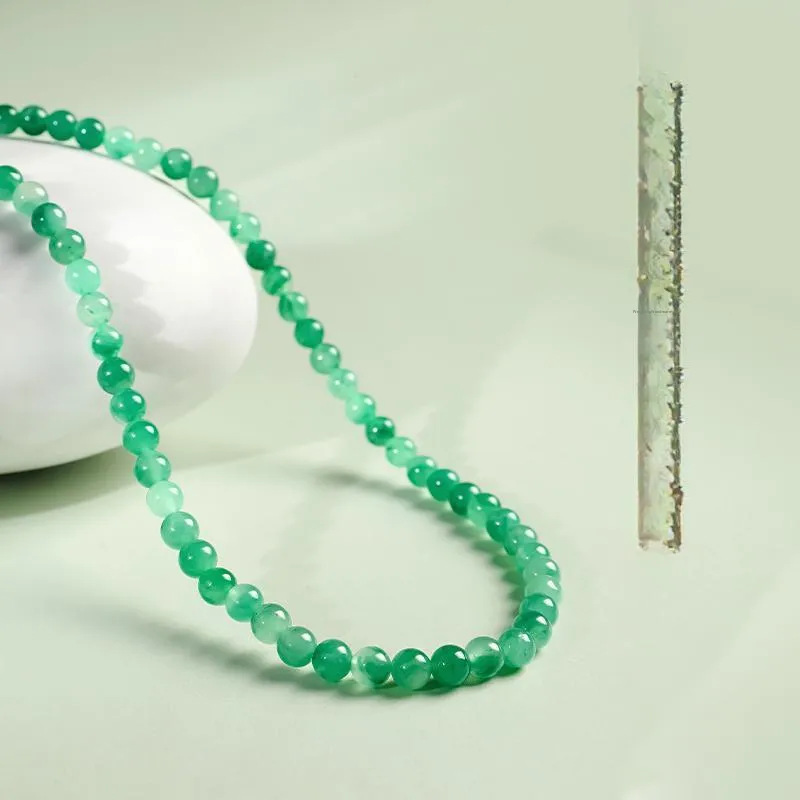 YINXIANGMOU African Emerald Jade Necklaces Women's-4