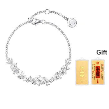 FANCI Wisteria Flower Series S925 Silver Bracelets Women's