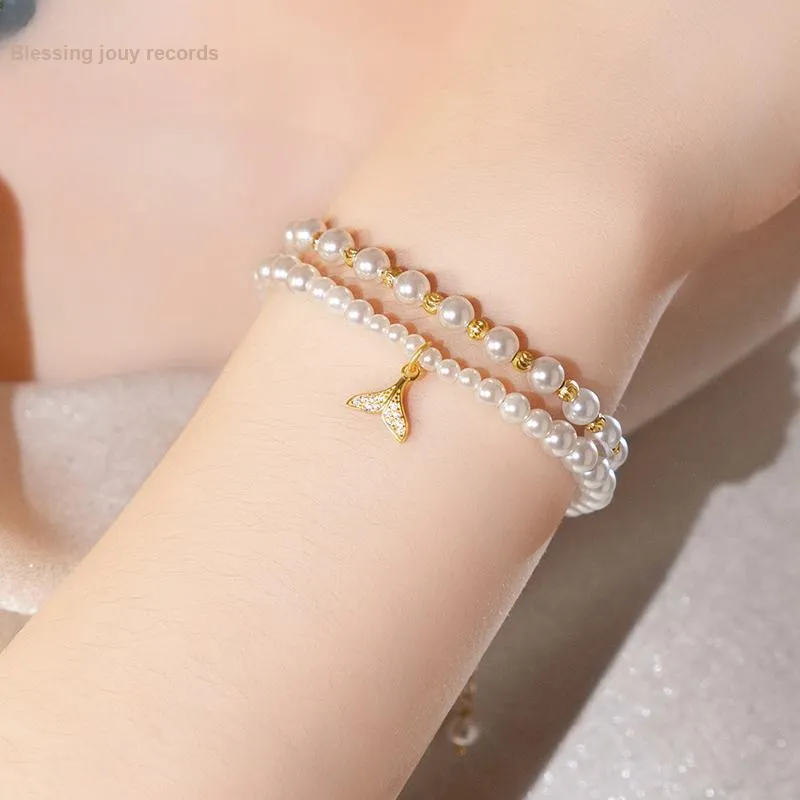 Fu Ru Ji 925 Sterling Silver Shiji Pearl Bracelets Women's-5