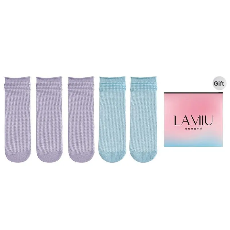 Lan Miao Mid Calf Socks Women's Shopping Bag Combo Set-20
