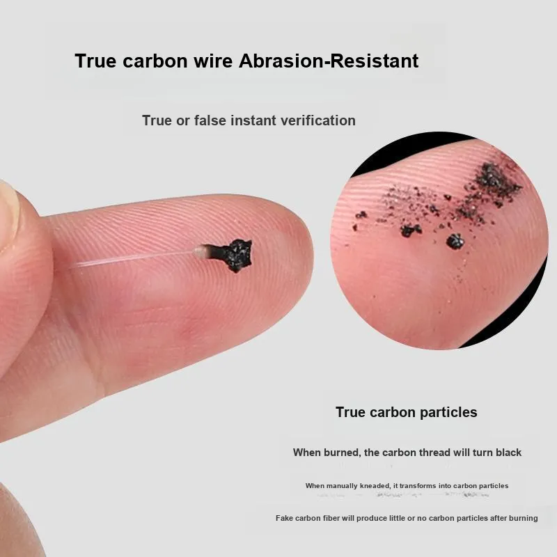 FISHINGFANS Fish Line Main Line Subline Carbon Fiber 100m-13