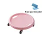 [Upgraded Silent Version]Pink-Interior 4-Wheel Abdominal Roller (Includes Knee Pad)