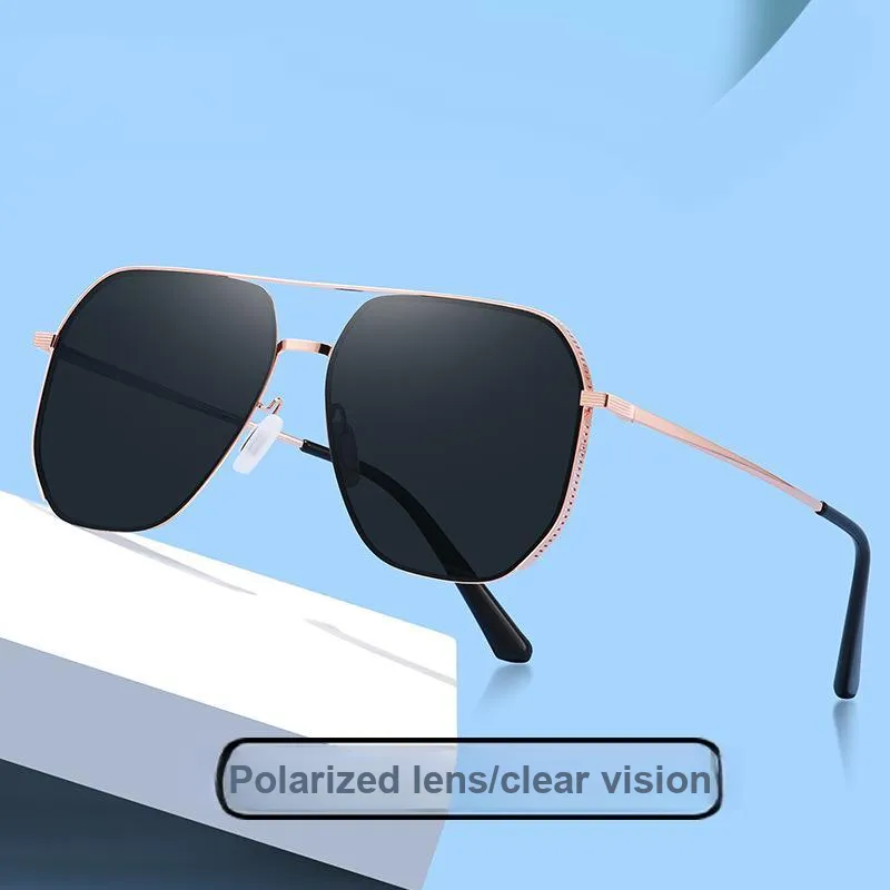 Yamaichi Maru Stainless Steel Irregular Shape Sunglasses Unisex-3