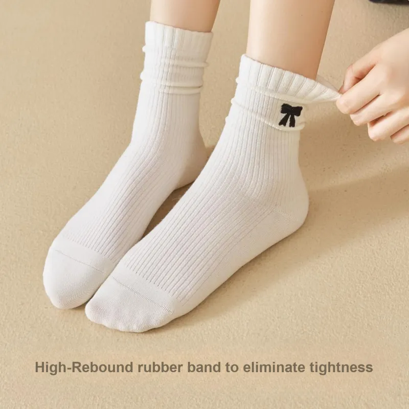 Temooues Mid Calf Socks Women's Combo Set-8