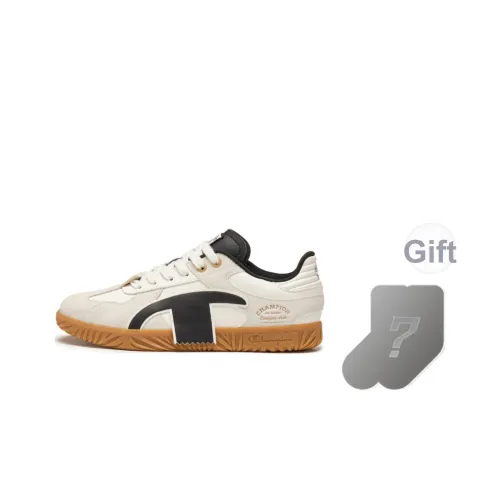 Champion Low Top Скейтборд Кроссовки Мужские Молочно-белый Черный