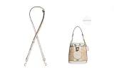 Off White 1.1 Wide Litchi Pattern Gold Buckle 90-120cm [Suitable for Dempsey Bucket Bags]