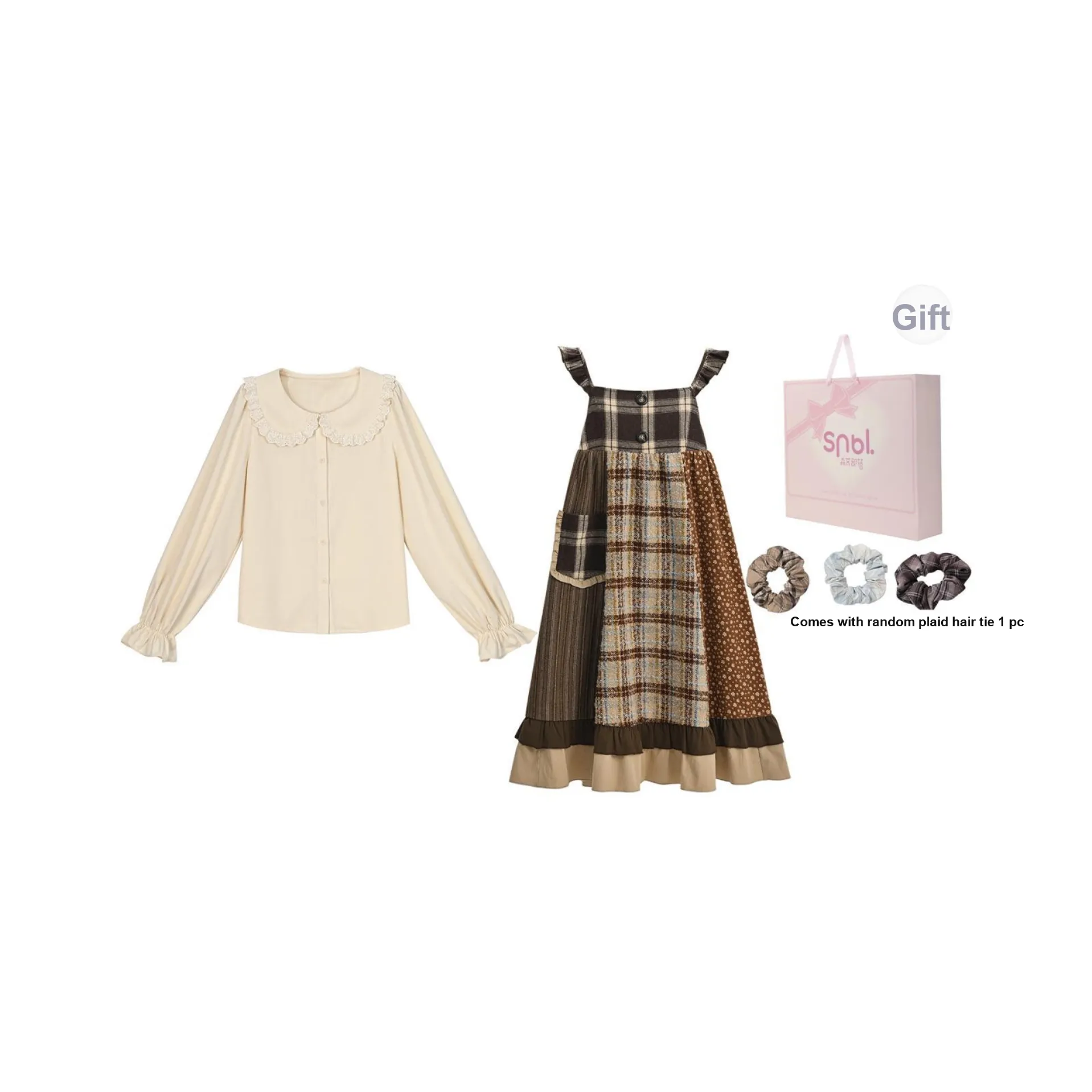 Snbl Платье+Рубашка Женские Комплекты с юбкой