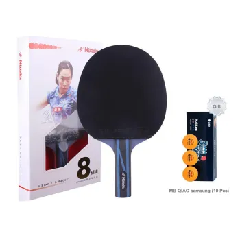 NITTAKU N802B Ping Pong Paddles Unisex All Wood With Carbon Fiber