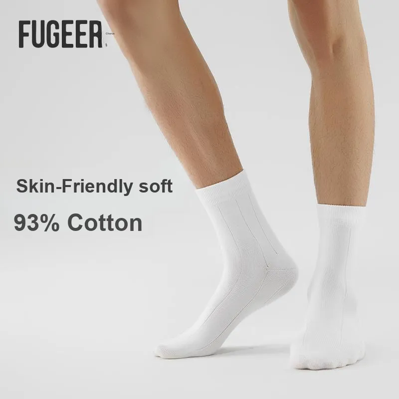 FUGEER Mid Calf Socks Men's Gift Box Combination-18
