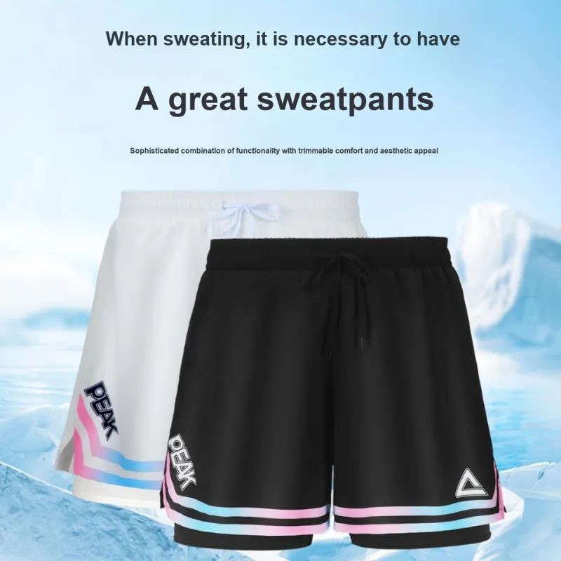 PEAK Double Layer Lightweight Basketball Shorts Unisex-4