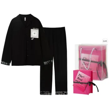 DAMOS·LOVE Pajama Set Men's Gift Box Set Black