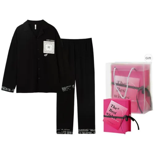 DAMOS·LOVE Pajama Set Men's Gift Box Set Black