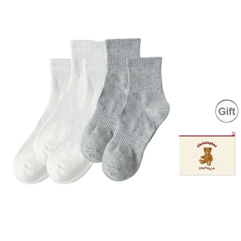 Caramella Mid Calf Socks Unisex Shopping Bag Combo Set-7