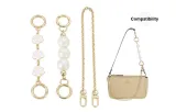 Gold-Tone Extender Chain (Camellia+Pearl+Decorative Chain)