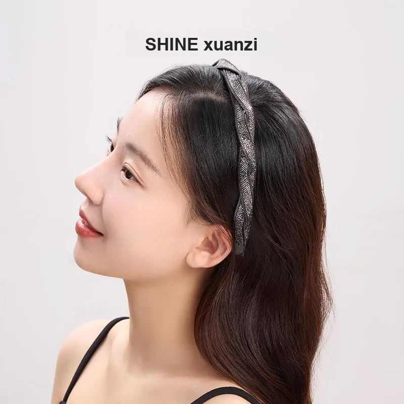 SHINE Polyester, Crystal Diamond Headbands Women's-3