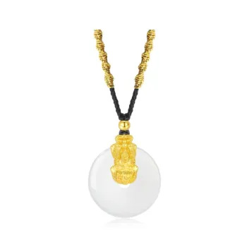 PUTUOSHANWENCHUANG Chalcedony Necklaces Unisex