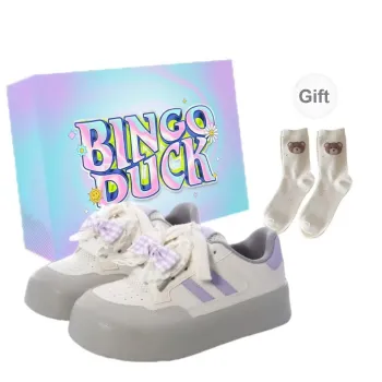 BINGO DUCK Slip Resistant Low Top Skateboard Shoes Women's