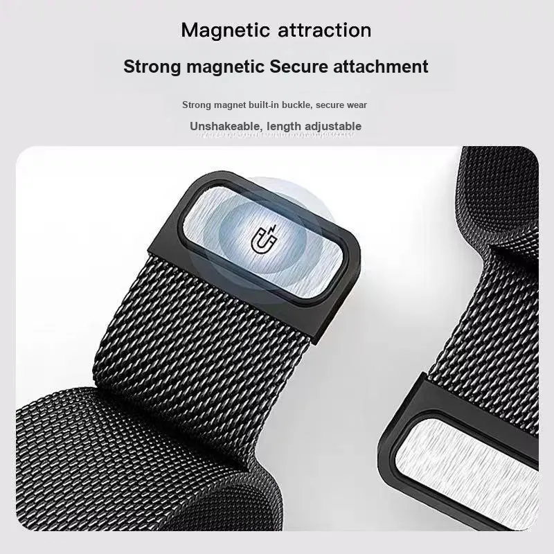 MUZHITIANKONG Xiaomi Red Beige Compatibility Watch Band 22CM Stainless Steel Material-3
