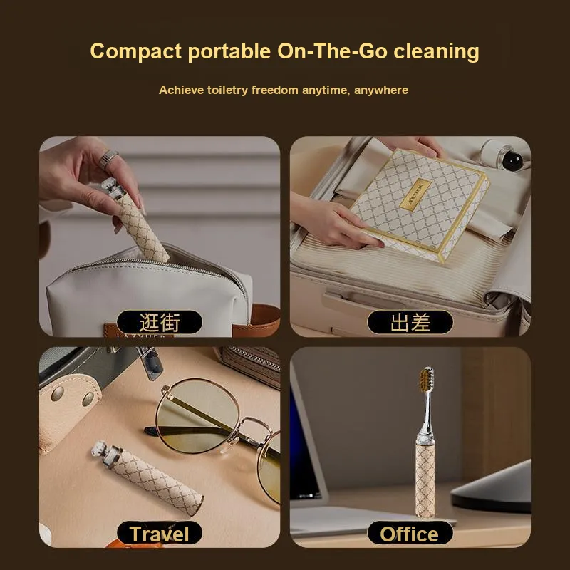 HENKE Innovative Soft Fleece Edge Lipstick Toothbrushes Business Travel Portable Good Looking-3