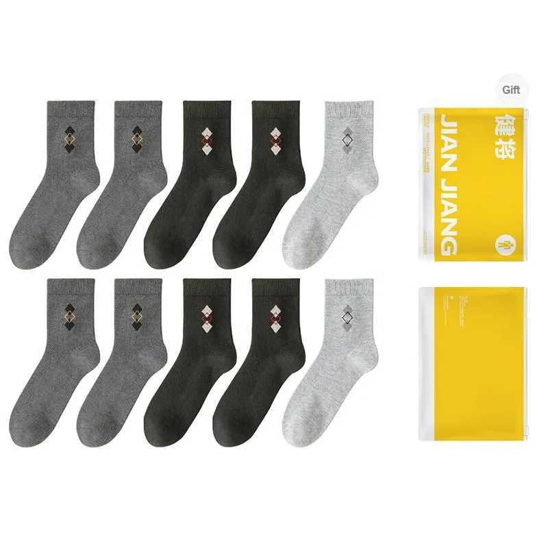 Master Mid Calf Socks Men's Shopping Bag Combo Set-20